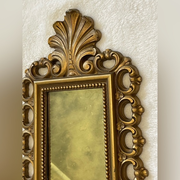 Vintage Homco Dart Wall Sconce Candle Holder Smoky Mirror gold tone - Picture 8 of 12